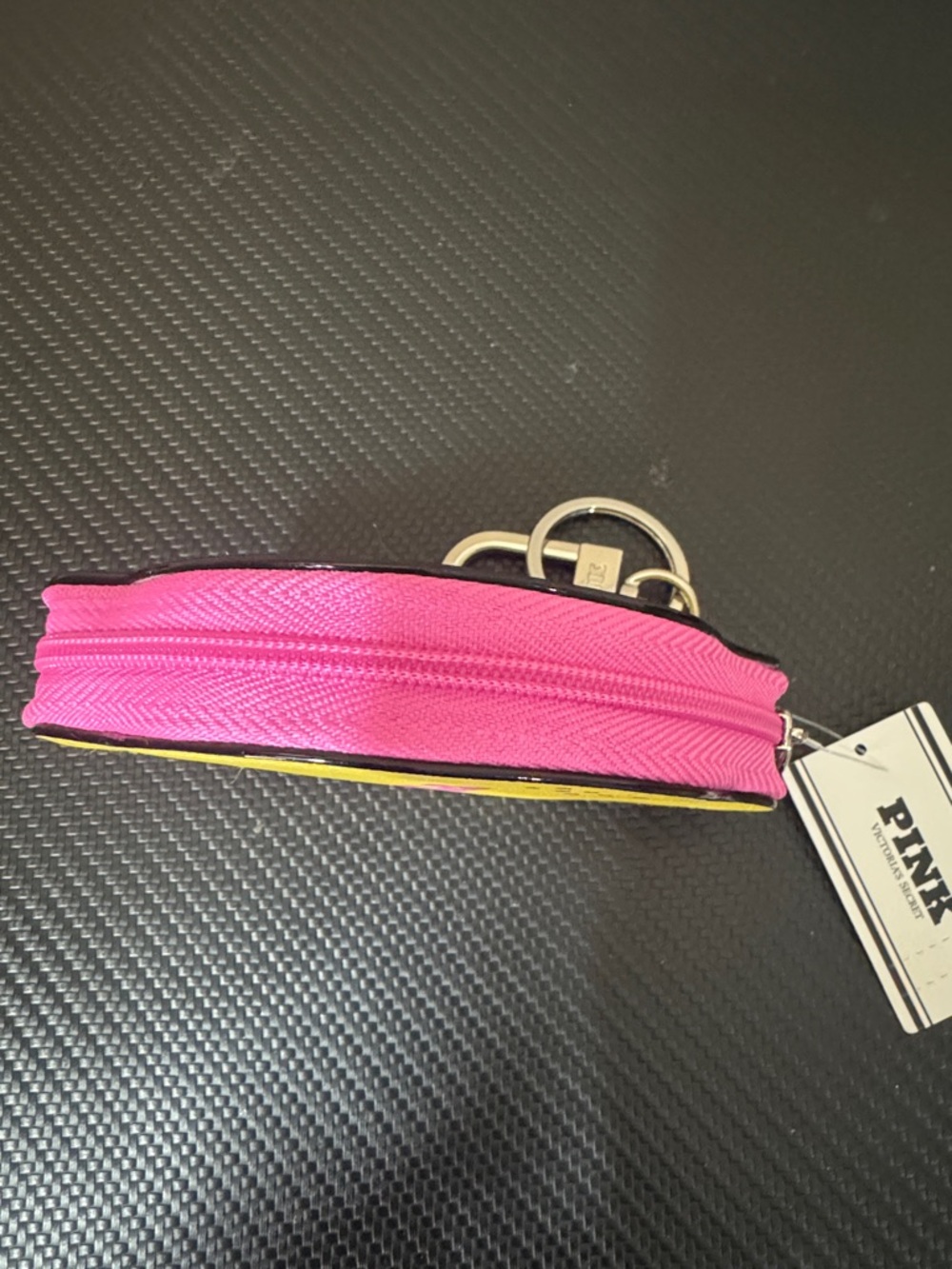 PINK Victoria's Secret Yellow & Pink Lemon Keychain Coin Purse - Picture 3 of 3